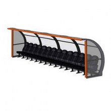 Кабинка для запасных игроков. ЛИГА Стационарная